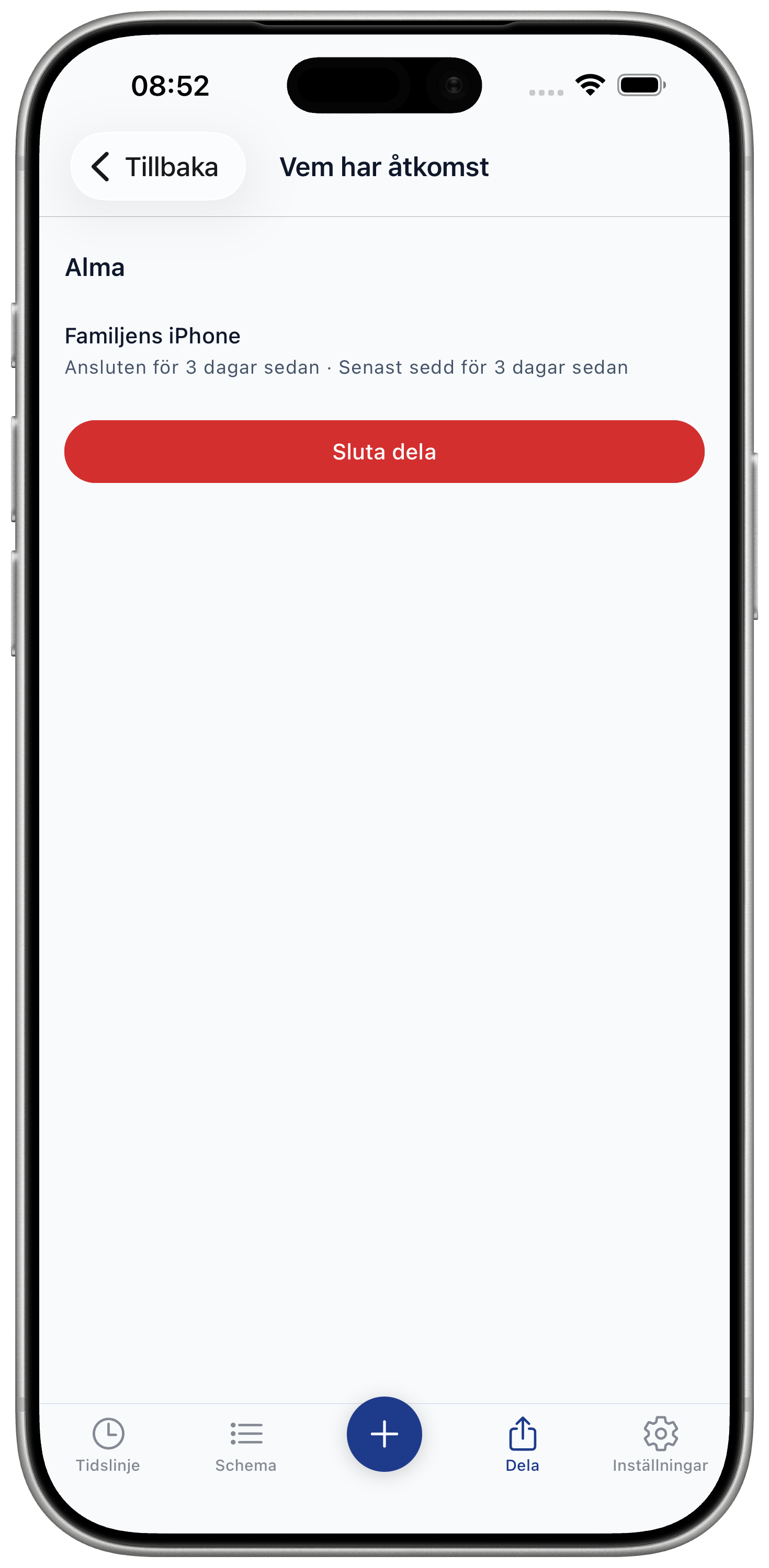 Who has access screen